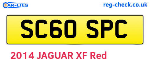 SC60SPC are the vehicle registration plates.