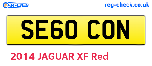 SE60CON are the vehicle registration plates.