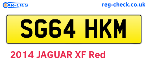 SG64HKM are the vehicle registration plates.