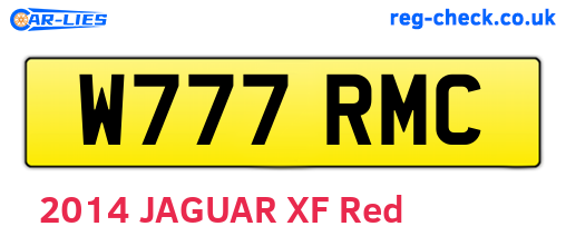W777RMC are the vehicle registration plates.