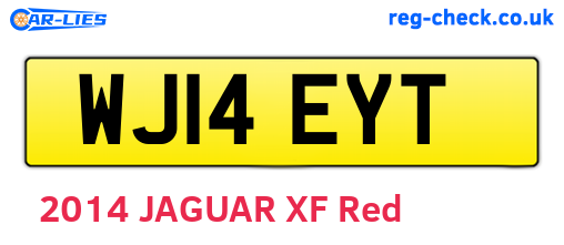 WJ14EYT are the vehicle registration plates.