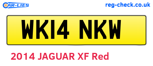 WK14NKW are the vehicle registration plates.