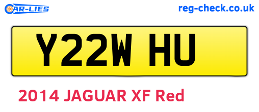 Y22WHU are the vehicle registration plates.