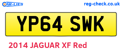 YP64SWK are the vehicle registration plates.