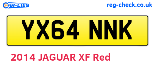 YX64NNK are the vehicle registration plates.