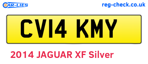 CV14KMY are the vehicle registration plates.