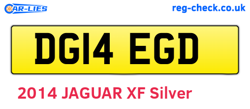 DG14EGD are the vehicle registration plates.