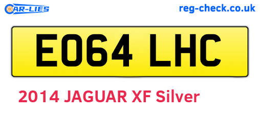 EO64LHC are the vehicle registration plates.