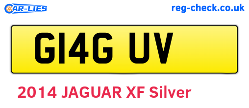 G14GUV are the vehicle registration plates.