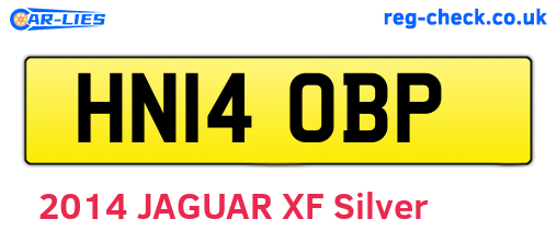 HN14OBP are the vehicle registration plates.
