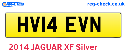 HV14EVN are the vehicle registration plates.