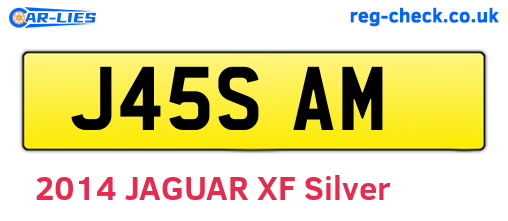 J45SAM are the vehicle registration plates.