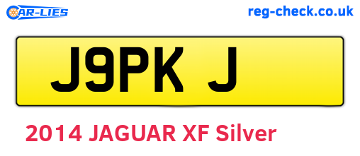 J9PKJ are the vehicle registration plates.