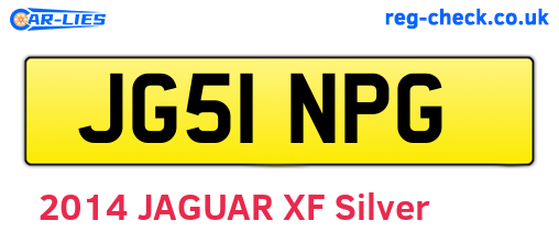 JG51NPG are the vehicle registration plates.