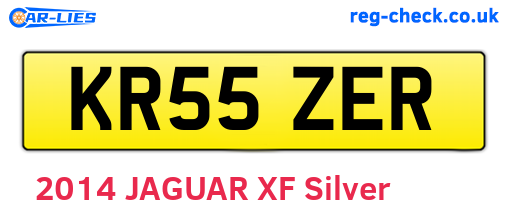 KR55ZER are the vehicle registration plates.