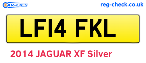 LF14FKL are the vehicle registration plates.