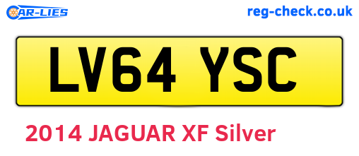 LV64YSC are the vehicle registration plates.