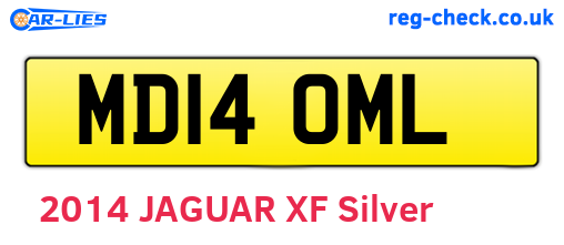 MD14OML are the vehicle registration plates.
