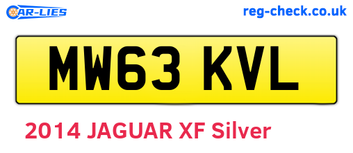 MW63KVL are the vehicle registration plates.