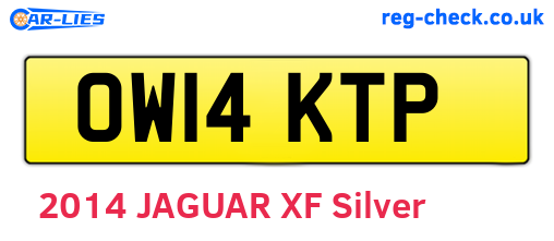 OW14KTP are the vehicle registration plates.