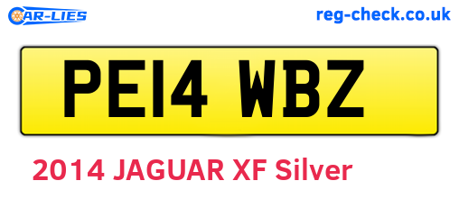 PE14WBZ are the vehicle registration plates.