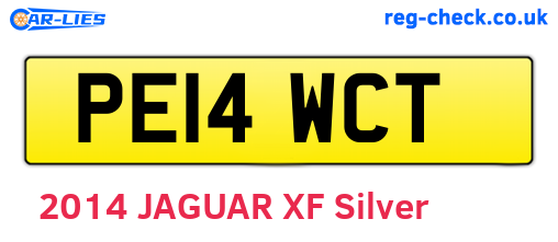 PE14WCT are the vehicle registration plates.