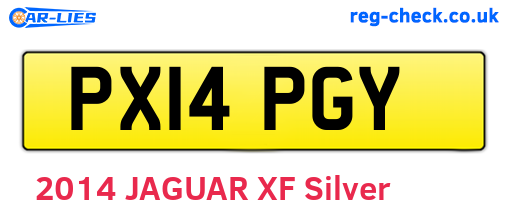 PX14PGY are the vehicle registration plates.
