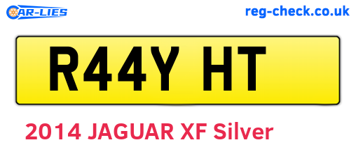 R44YHT are the vehicle registration plates.