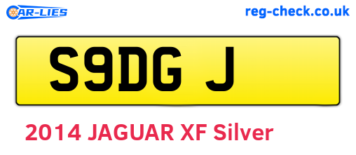 S9DGJ are the vehicle registration plates.