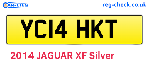 YC14HKT are the vehicle registration plates.