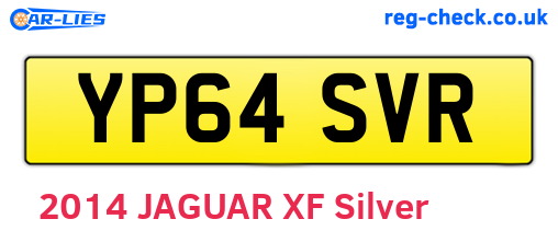 YP64SVR are the vehicle registration plates.