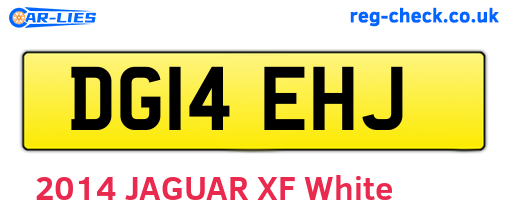 DG14EHJ are the vehicle registration plates.