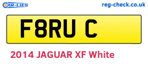 F8RUC are the vehicle registration plates.
