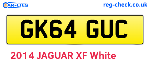 GK64GUC are the vehicle registration plates.