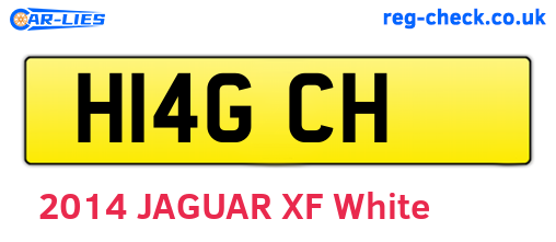 H14GCH are the vehicle registration plates.