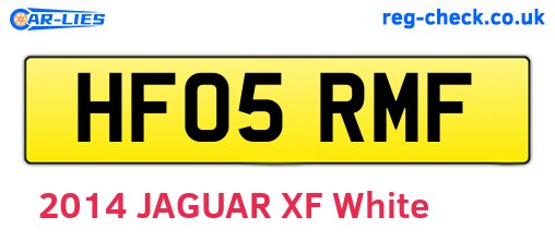 HF05RMF are the vehicle registration plates.