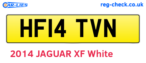 HF14TVN are the vehicle registration plates.