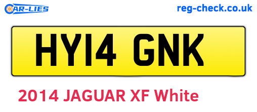 HY14GNK are the vehicle registration plates.