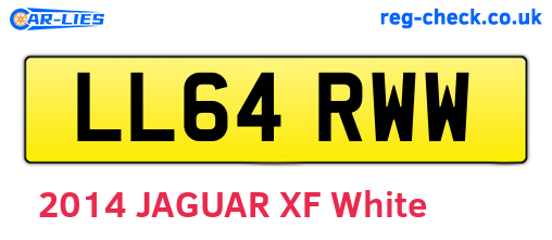 LL64RWW are the vehicle registration plates.