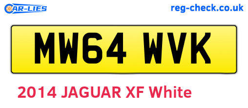 MW64WVK are the vehicle registration plates.
