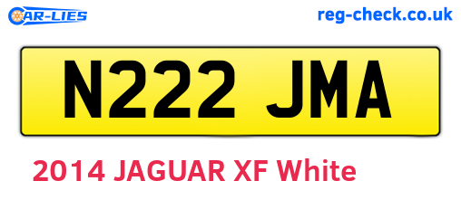 N222JMA are the vehicle registration plates.