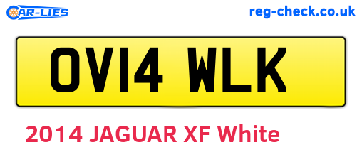 OV14WLK are the vehicle registration plates.