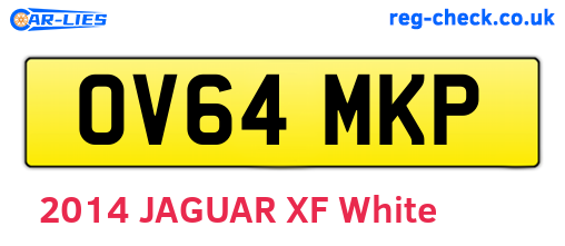 OV64MKP are the vehicle registration plates.