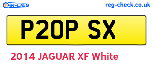 P20PSX are the vehicle registration plates.