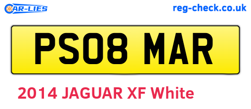 PS08MAR are the vehicle registration plates.