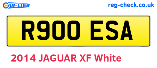 R900ESA are the vehicle registration plates.