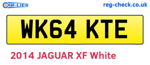 WK64KTE are the vehicle registration plates.