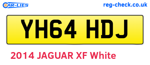 YH64HDJ are the vehicle registration plates.
