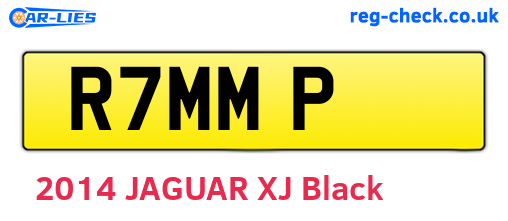 R7MMP are the vehicle registration plates.