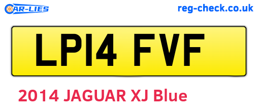 LP14FVF are the vehicle registration plates.